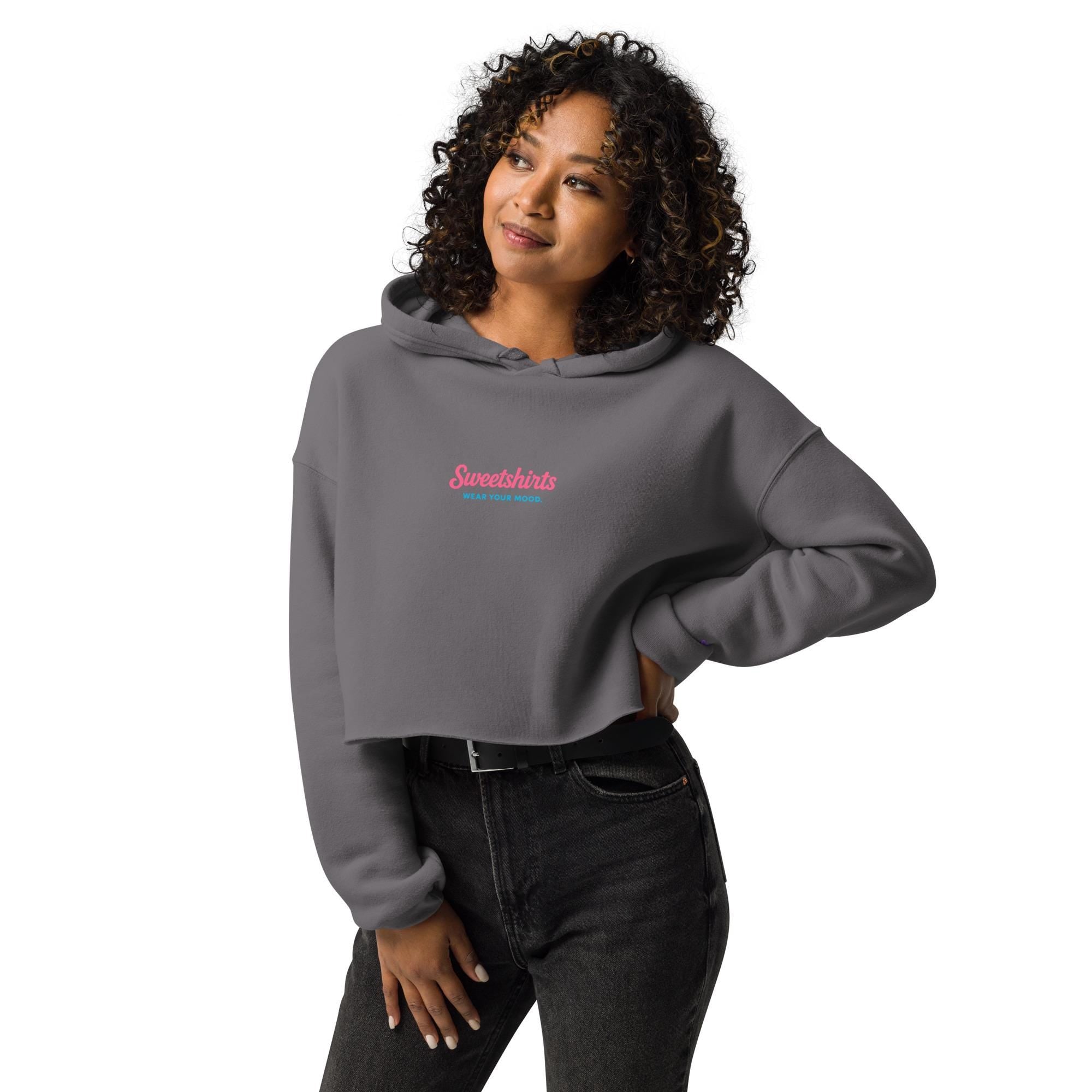 Wink Back Crop Hoodie — Sweetshirts Original