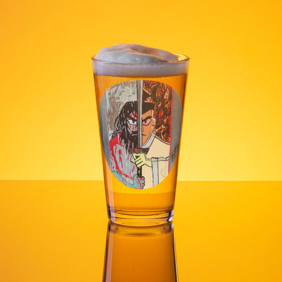 Purpose of Silence Pint Glass — 16oz Art Glass