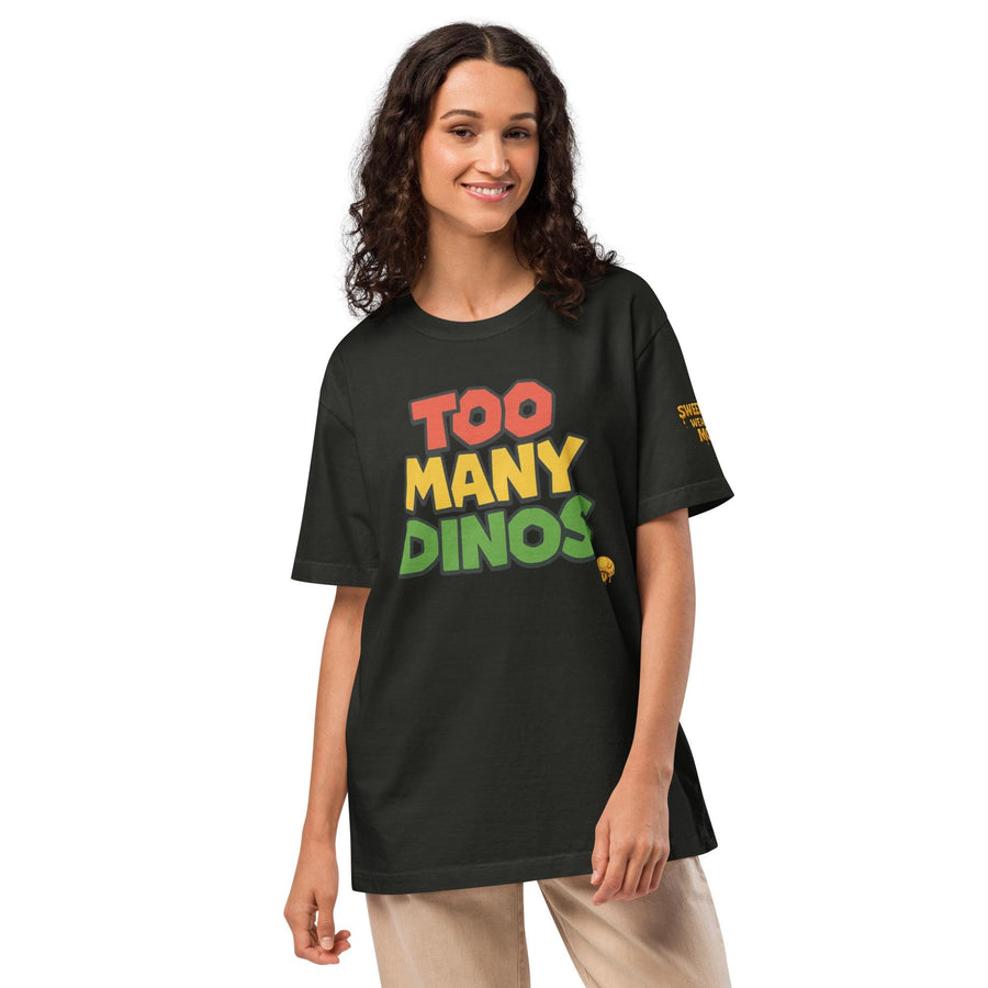 Too Many Dinos — Oversized Graphic Tee