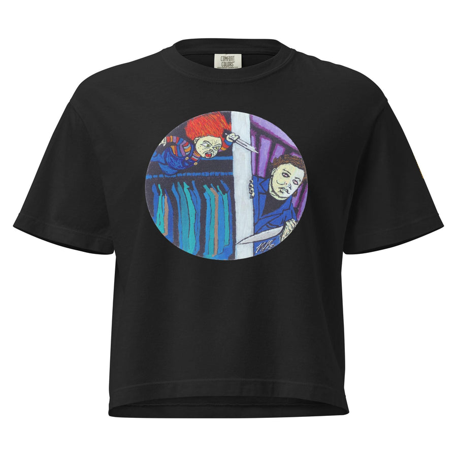 Knife Play Crop Tee