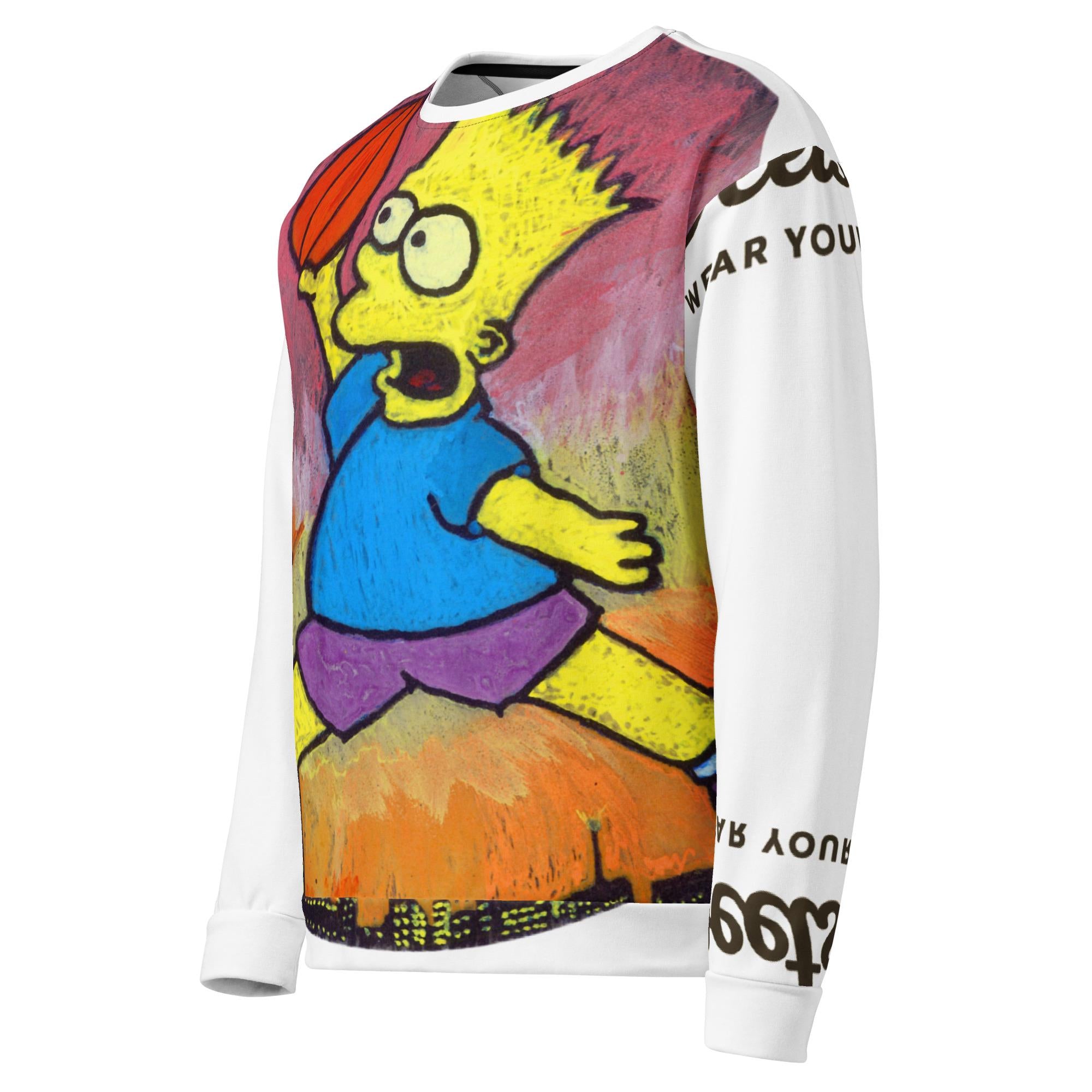 Full Court Mood Crewneck — Hand-Drawn Statement Sweatshirt