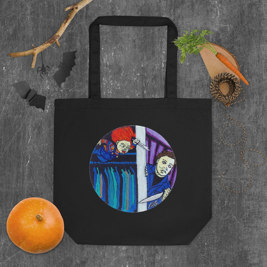 Knife Play Tote — Hand-Drawn Statement Bag