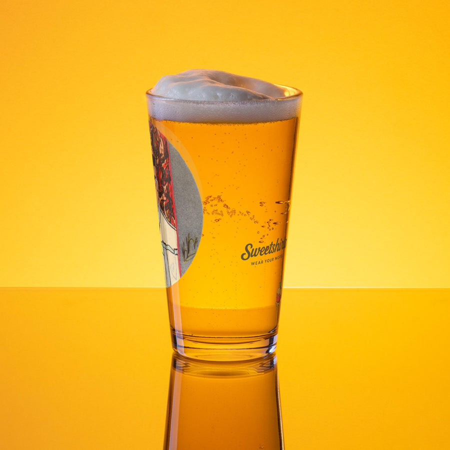 Purpose of Silence Pint Glass — 16oz Art Glass