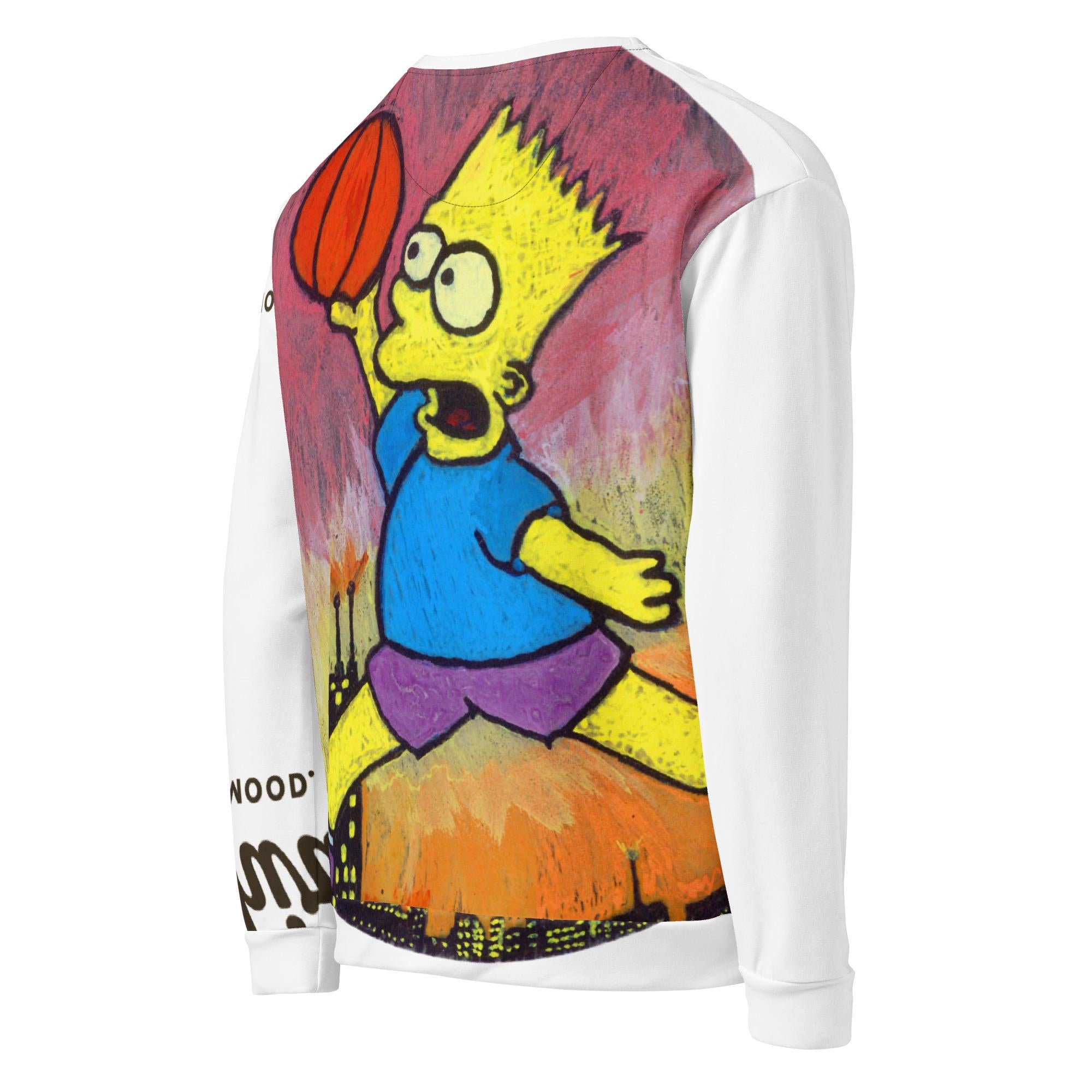 Full Court Mood Crewneck — Hand-Drawn Statement Sweatshirt